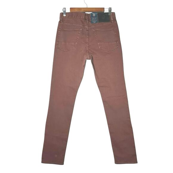 Roark | Men | HWY 133 Maroon Slim Fit Tapered Broken Twill Jeans | Size 28 - Picture 3 of 13